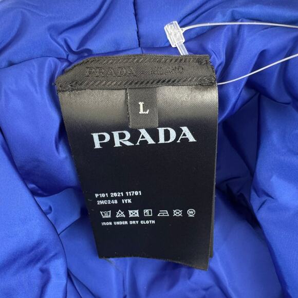 Prada Blue Nylon Puffy Bucket Hat